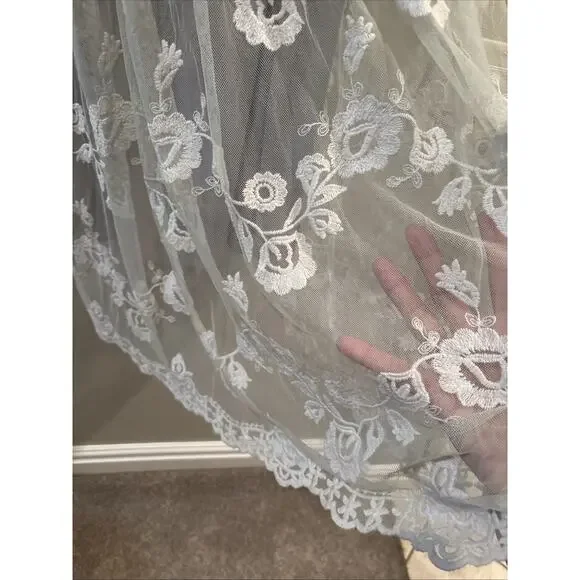 Sundance Dress 16 Lace Floral Embroidered Love Always Coquette Delicate Dainty - Picture 6 of 13